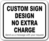 Please use front entrance Left Arrow Aluminum Composite Sign