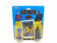 Vintage 1990 Ertl Batman The Joker & Batman Die Cast Metal Figures 2490 NEW