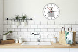Whippet In Your Pocket Dog kitchen living room Wall Clock
