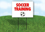Soccer TRAINING Plastic Yard Sign ROAD SIGN with Stand