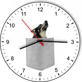Norwegian Elk Hound In Your Pocket Dog kitchen living room Wall Clock