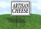 ARTISAN CHEESE BLACK BORDER Yard Sign Road with Stand LAWN SIGN