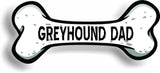 Dog Dad Greyhound Bone Car Magnet Bumper Sticker 3"x7"