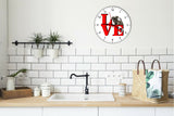 Affenpinscher Love Park Cute Puppy Dog battery kitchen living room Wall Clock