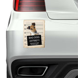 Fox Terrier Mugshot Bad Dog Fridge refrigerator Car Magnet