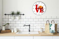 I Love Roasted Chicken Love Park Funny Kitchen Living room Wall Clock