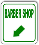 BARBER SHOP DIRECTIONAL GREEN 8 Arrow Variations Metal Aluminum composite sign