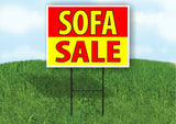 SOFA SALE RED YELLOW Plastic Yard Sign ROAD SIGN with Stand