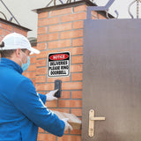 NOTICE Deliveries Please Ring Doorbell Aluminum composite outdoor sign