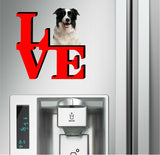 Border Collie Dog Love Park Cute Dog Fridge Refrigerator Car Magnet