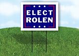ELECT ROLEN 18 in x 24 in Yard Sign Road Sign with Stand