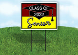 CLASS 2022 SENIOR MAROON YELLOW Yard Sign with Stand LAWN SIGN