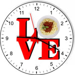I Love Spaghetti Love Park Funny Kitchen Living room Wall Clock