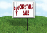 CHRISTMAS SALE ORNAMENTS Yard Sign with Stand LAWN SIGN