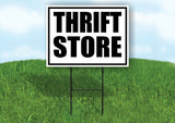 THRIFT STORE BLACK BORDER Yard Sign Road with Stand LAWN SIGN
