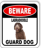 BEWARE LABRADOODLE GUARD DOG Metal Aluminum Composite Sign