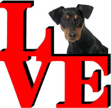 German Pinscher Dog Love Park Dog Fridge Refrigerator Car Magnet