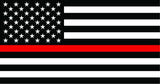 set 3 Thin Red Line American Flag Car MAGNET Magnetic Bumper Sticker firefighter