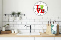 I Love Grapes Love Park Funny Kitchen Living room Wall Clock