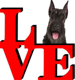 Giant Schnauzer Dog Love Park Dog Fridge Refrigerator Car Magnet