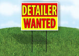 DETAILER WANTED Yard Sign Road with Stand LAWN SIGN