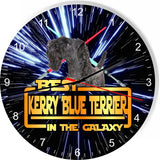 Best Kerry Blue Terrier Dog Galaxy Wars Space Star Kitchen Livingroom Wall Clock