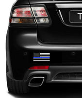 SET OF 3 Thin Blue Line American Police Flag Car MAGNET Magnetic Bumper Sticker