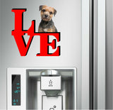 Border Terrier Dog Love Park Cute Dog Fridge Refrigerator Car Magnet