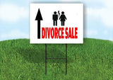 DIVORCE SALE STRAIGHT ARROW Yard Sign with Stand LAWN SIGN