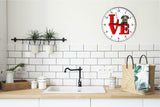 Scottish Deerhound Cute Puppy Dog kitchen living room Wall Clock