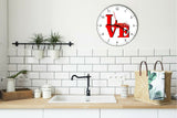 I Love Lobster Love Park Funny Kitchen Living room Wall Clock