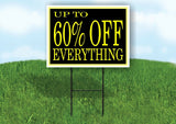 UP TO 60% OFF EVERYTHING BLACK YELLOW Yard Sign Road with Stand LAWN SIGN