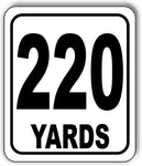 220 YARDS Distance Marker Running Race 5k Marathon Aluminum composite sign