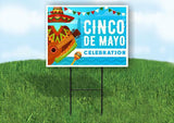CINCO DE MAYO CELEBRATION Plastic Yard Sign ROAD SIGN with Stand