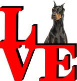 Doberman Pinscher Dog Love Park Dog Fridge Refrigerator Car Magnet