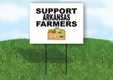 ARKANSAS SUPPORT FARMERS 18 in x 24 in Yard Sign Road Sign with Stand