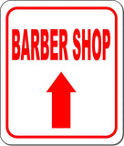 BARBER SHOP DIRECTIONAL RED 8 Arrow Variations Metal Aluminum composite sign