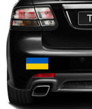 UKRAINE Flag SUPPORT Car MAGNET Magnetic Bumper Sticker 4.25" X8" RUSSIAN