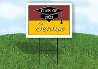 2023 SENIOR CARDINAL GOLD  18inx24in Yard Road Sign w/ Stand