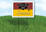 2023 SENIOR CARDINAL GOLD  18inx24in Yard Road Sign w/ Stand