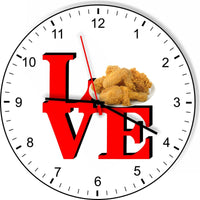 I Love Fried Chicken Love Park Funny Kitchen Living room Wall Clock