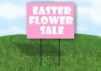 EASTER FLOWER SALE Plastic Yard Sign ROAD SIGN with Stand