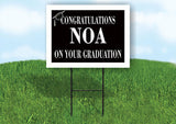 NOAH CONGRATULATIONS GRADUATE 18 in x 24 in Yard Sign Road Sign with Stand