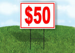 50 DOLLAR SALE Yard Sign Road with Stand LAWN SIGN