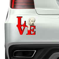 Yellow Lab Dog Love Park Dog Fridge Refrigerator Car Magnet
