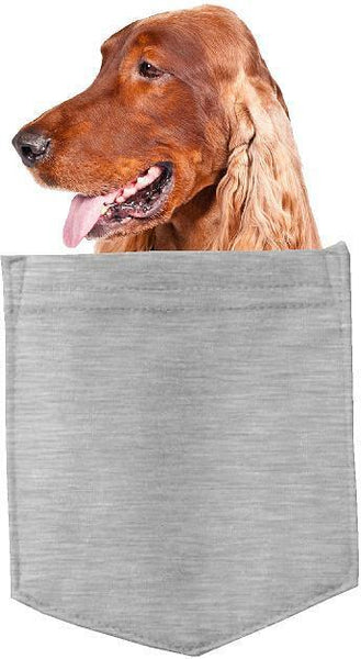 Irish Setter Dog in pocket Fridge Car Magnet Bumper Sticker App size 4"x7"