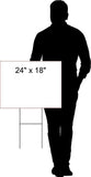 TRUMP 2024 KEEP AMERICA GREAT POLITICAL Yard Sign ROAD SIGN w stands 18"x24"