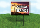 SUNDAY SERVICE Yard Sign Road with Stand LAWN SIGN