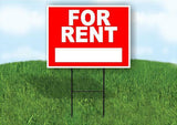 FOR RENT BLANK SPACE Plastic Yard Sign ROAD SIGN with Stand
