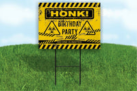 Quarantine Birthday Party sign no one is invited ROAD SIGN with stand
